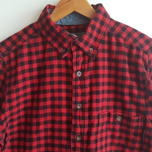WOOLRICH Trout Run Flannel Buffalo Plaid Shirt Sm - Picture 2 of 7